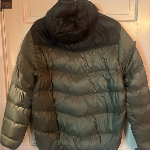 Outdoor Research Transcendent Green Hooded Puffer Mens Large GC - Picture 2 of 15